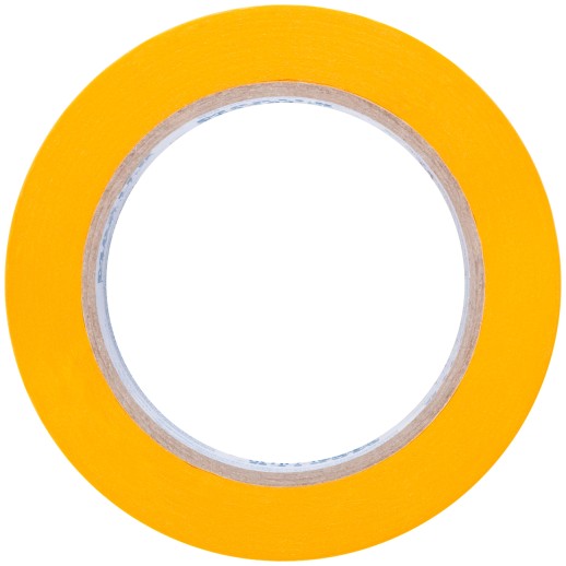 Лента малярная золотистая, рисовая бумага, термостойк. до 120°C, УФ-стойкость до 30 дней, 36 мм х 50 м