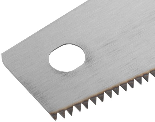 Ножовка по дереву, средний каленый зуб 7 ТPI, 2D заточка, пластиковая прорезиненная ручка 450 мм