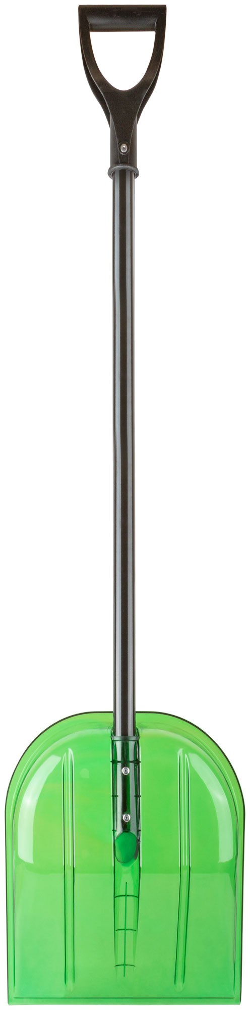 Лопата для уборки снега "Гранд" малая поликарбонатная, алюминиевый черенок, малая 340х385х1350 мм