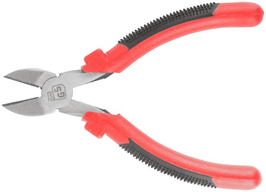 Бокорезы "Стандарт", красно-черные пластиковые ручки, полированная сталь 165 мм