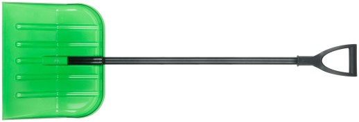 Лопата для уборки снега "Гранд" средняя поликарбонатная, алюминиевый черенок, средняя 460х400х1380 мм