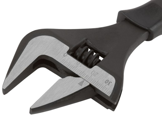 Ключ разводной "Контур", узкие губки, шкала, экстра увелич.захват, ПВХ накладка на ручку  200 мм ( 39 мм )