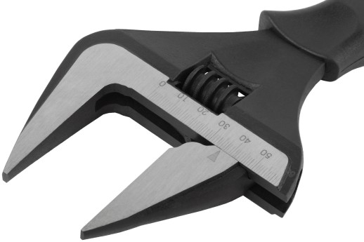 Ключ разводной "Контур", узкие губки, шкала, экстра увелич.захват, ПВХ накладка на ручку 300 мм ( 60 мм )