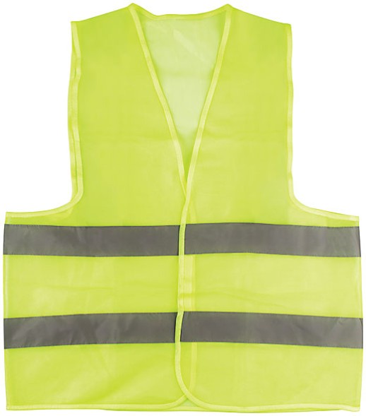 Жилет сигнальный желтый, 2 горизонтальные полосы, 60 гр., размер XL