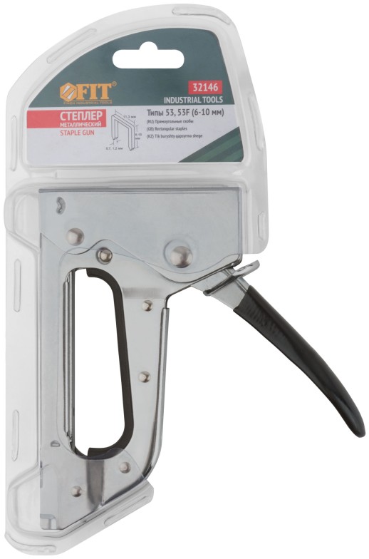 Степлер для узких скоб "тип 53" / "тип 53F", 6-10 мм, рессорный механизм, металлический корпус