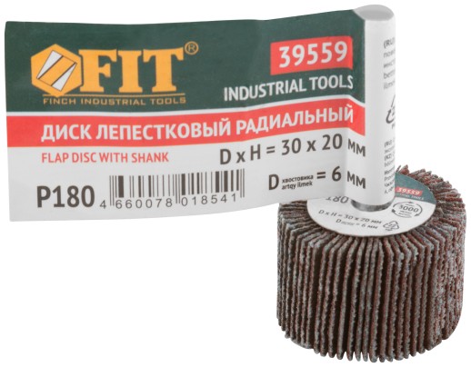 Диск лепестковый для дрели радиальный 30х20х6 мм Р 180