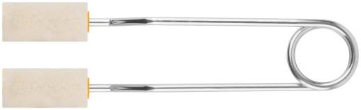 Ролик специальный для решеток, арматур, оград, ядро 15 мм, 100% велюр, ворс 5 мм, ручка двойная 22 см, 50 мм (2 шт.)