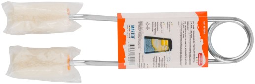 Ролик специальный для решеток, арматур, оград, ядро 15 мм, 100% велюр, ворс 5 мм, ручка двойная 22 см, 50 мм (2 шт.)