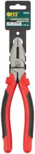 Плоскогубцы комбинированные "Стандарт" красно-черные пластиковые ручки, полированная сталь 200 мм