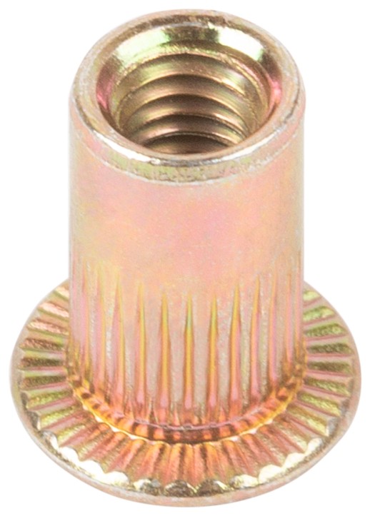 Заклепки резьбовые, стальные, стандартный бортик М4 (фасовка 20 шт)