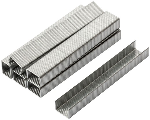 Скобы для степлера закаленные 11,3 мм х 0,7 мм, (узкие тип 53) 8 мм, 1000 шт.