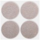 Подкладки для мебели самоклеющиеся круглые 34 мм, 4 шт., войлок