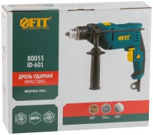 Дрель ударная  600 Вт; 0-3000 об/мин; КлП 13мм; рез. накл.; коробка