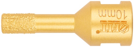 Коронка кольцевая для УШМ, М14, по керамограниту, камню и кафелю алмазная, вакуумное спекание 10х60 мм