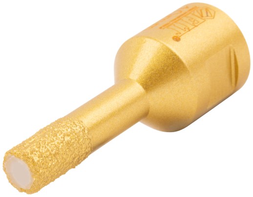 Коронка кольцевая для УШМ, М14, по керамограниту, камню и кафелю алмазная, вакуумное спекание 10х60 мм