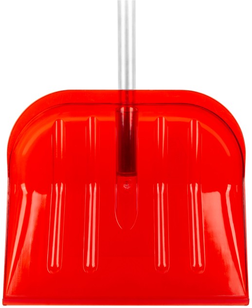 Лопата для уборки снега Профи поликарбонатная, алюминиевый черенок, средняя 465х410х1360 мм