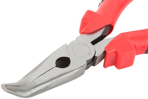 Утконосы "Стандарт", красно-черные пластиковые ручки, полированная сталь 165 мм