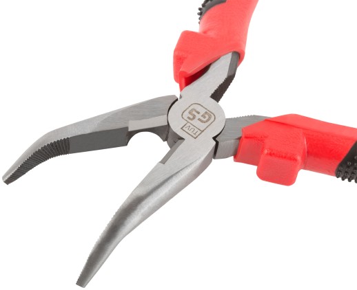 Утконосы "Стандарт", красно-черные пластиковые ручки, полированная сталь 165 мм