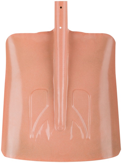 Лопата для уборки снега тротуарная стальная без черенка 340х385 мм