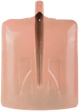 Лопата для уборки снега тротуарная стальная без черенка 340х385 мм