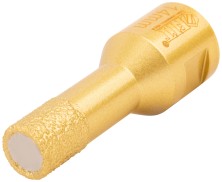 Коронка кольцевая для УШМ, М14, по керамограниту, камню и кафелю алмазная, вакуумное спекание 14х60 мм