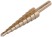 Сверло ступенчатое HSS Co5% ( Р6М5К5 ) по металлу, 9 ступеней, 4-12 мм