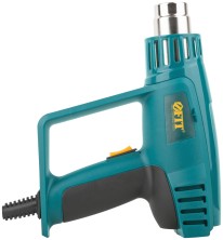 Фен технический 2000 Вт; 250/500 °C; 250/550 л/мин; рез. накл.; коробка