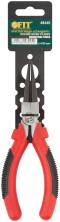 Круглогубцы "Стандарт", красно-черные пластиковые ручки, полированная сталь 165 мм