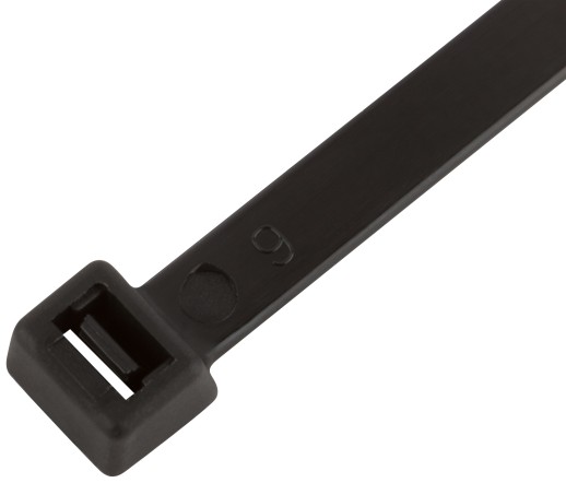 Хомуты нейлоновые для проводов, черные 100 шт., 7,6х400 мм