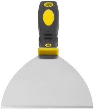 Шпатель для удаления ржавчины Профи, толщ. лезвия 1 мм, двухкомп.ручка с метал.бойком 5" (125 мм)