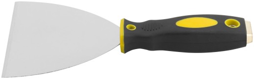 Шпатель для удаления ржавчины Профи, толщ. лезвия 1 мм, двухкомп.ручка с метал.бойком 5" (125 мм)