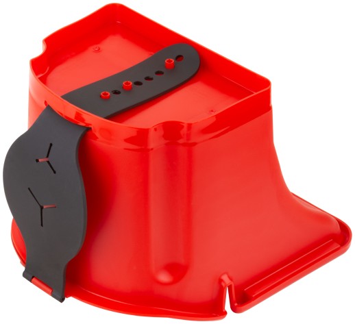 Ковш для краски 1,6 л. с фиксируемой ручкой, красный