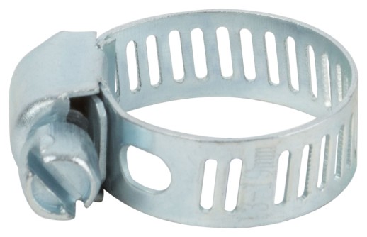 Хомут обжимной просечной (оцинкованная сталь) ширина 8 мм 3/4" (13-19 мм)