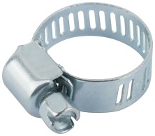 Хомут обжимной просечной (оцинкованная сталь) ширина  8 мм  3/4" (13-19 мм)