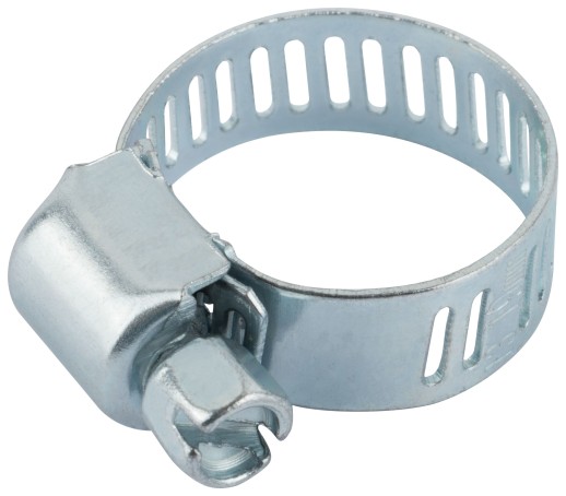 Хомут обжимной просечной (оцинкованная сталь) ширина 8 мм 3/4" (13-19 мм)