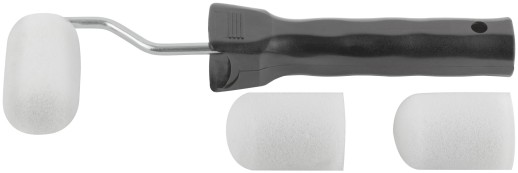 Валик поролоновый белый с ручкой "мини" 50 мм + 2 сменных ролика
