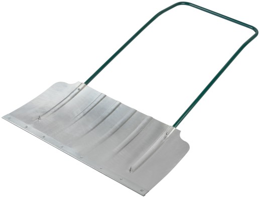 Движок для уборки снега формованный алюминиевый, толщина полотна 1,5 мм, 750х420х1250 мм