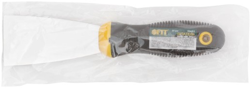 Шпатель, нерж.сталь, черно-желтая прорезин.ручка 2" ( 50 мм)