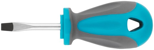 Отвертка, CrV сталь, прорезиненная ручка SL5 x 38 мм