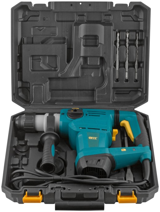 Перфоратор демонтажный 1500 Вт; 0-950 об/мин; 0-4300 уд/мин; 5 Дж; 3 реж.; SDS-plus; БС щеток; 5,2 кг; кейс