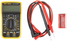 Мультиметр 0,1 мВ-600 В; 0,1 В-600 В; 1 мкА-10 А; 0,1 Ом-2 МОм; коробка