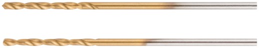 Сверла HSS по металлу, титановое покрытие, в блистере 1,0 мм (2 шт.)