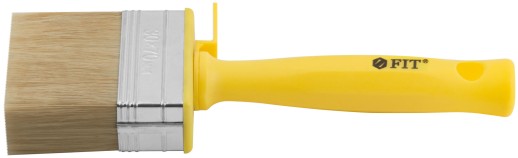 Макловица, натур.светлая щетина, пластиковый корпус, полая ручка, "мини" 30 х 70 мм