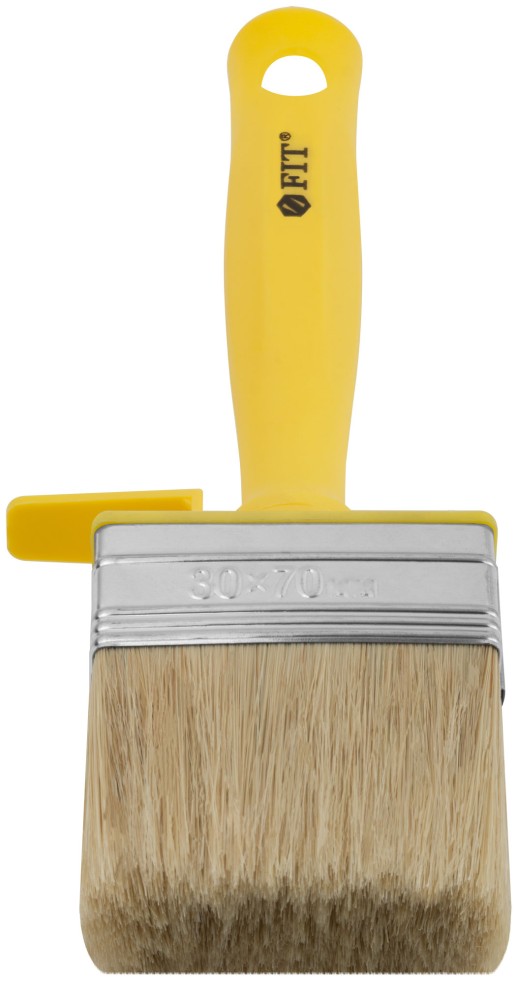 Макловица, натур.светлая щетина, пластиковый корпус, полая ручка, "мини" 30 х 70 мм