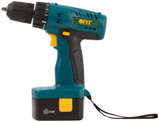 Дрель-Шуруповерт акк. 14,4 В; 0-550 об/мин; 12,0 Нм; 1 (Ni-Cd) 1,2 Ач; 3-5 ч.; рез. накл.; коробка