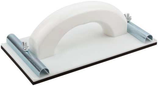 Терка для нажд.бумаги пластиковая с мет.прижимом 230х120 мм