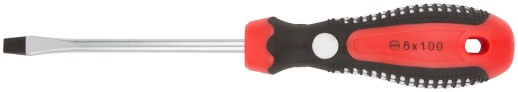 Отвертка "Тренд", CrV сталь, прорезиненная ручка 6х100 мм SL