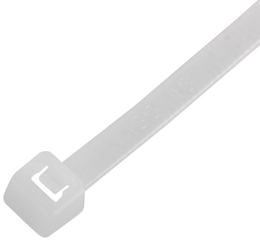 Хомуты нейлоновые для проводов, белые 100 шт., 4,8х300 мм