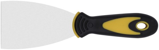 Шпатель, нерж.сталь, прорезиненная ручка 2,5" (63 мм)