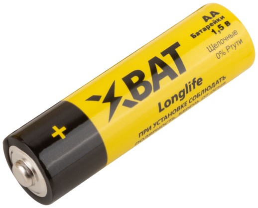 Батарейка щелочная, 1.5 В, тип АА, 8 шт.